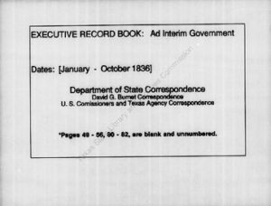 Sample image for an Executive record book