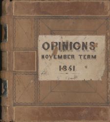 Thumbnail of cover for Opinions 1861 volume
